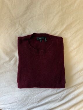 Theory Cashmere Sweater Burgundy Red